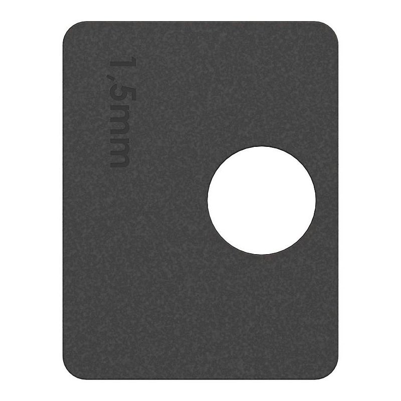 Rubber for Mod. 26, sheet metal 1.5mm