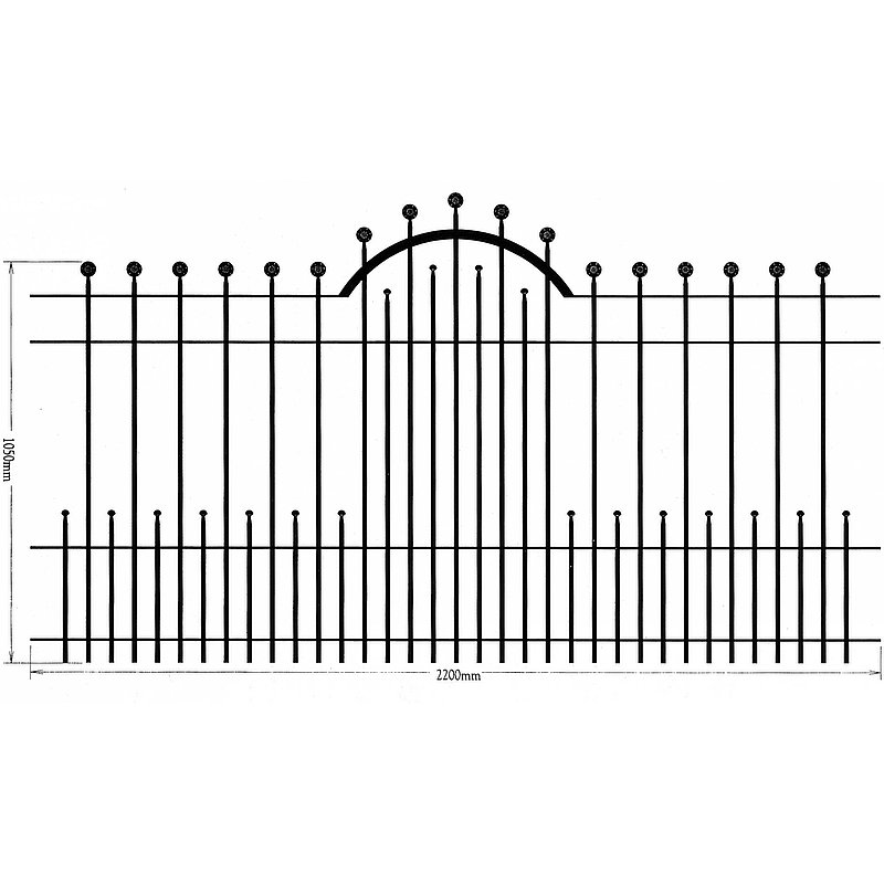 Fence panel, 1050x2200mm