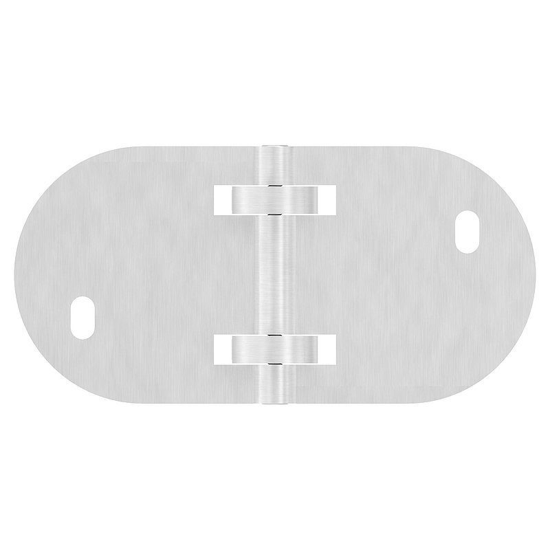 Wall mounting for railing posts 42.4 mm, corner, AISI304