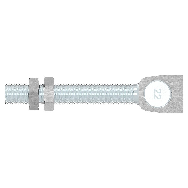 Door hinge M22, galvanised