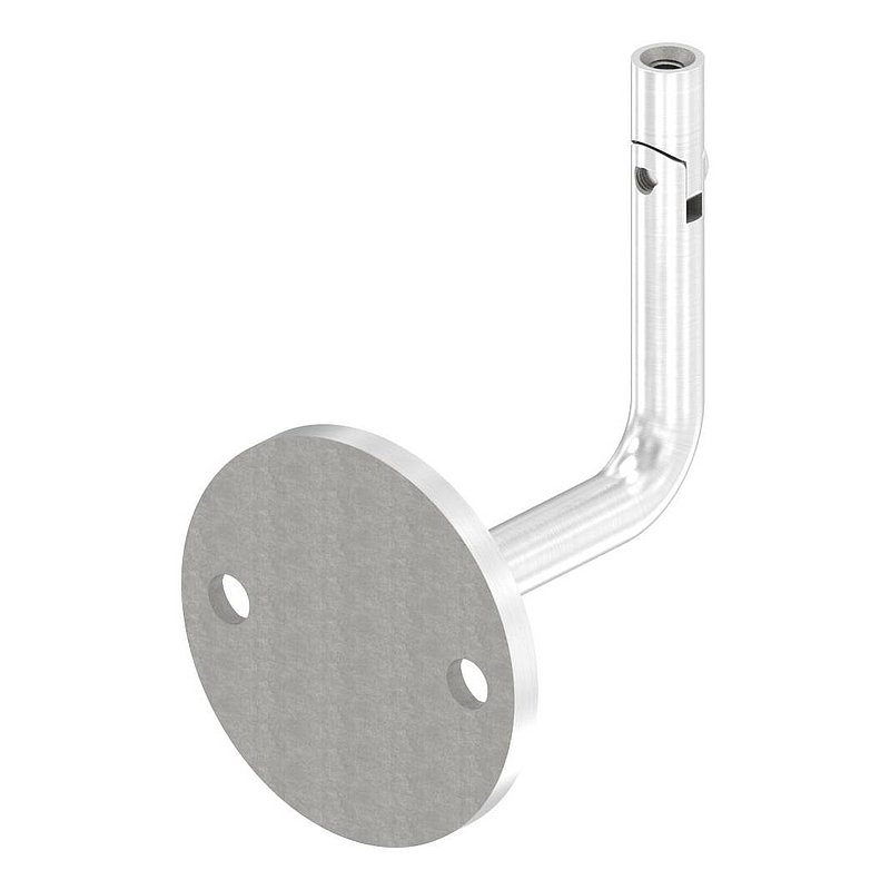 Handlaufhalter mit Gelenk, oben Innengewinde M6 (Ronde und Bügel verschweißt), V2A