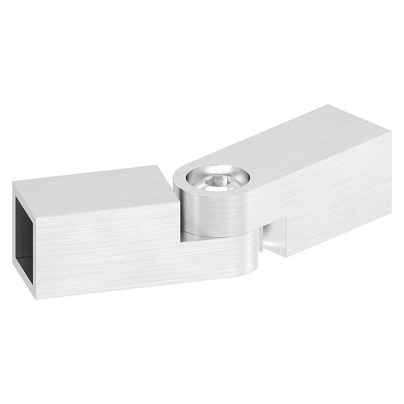 Raccord de barre avec articulation pour barre carré 12x12mm, V2A