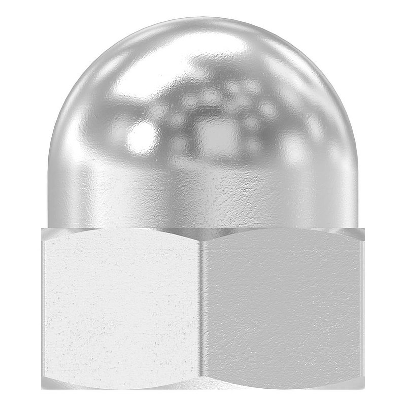 Écrou hexagonal borgne M8, DIN 1587, V2A
