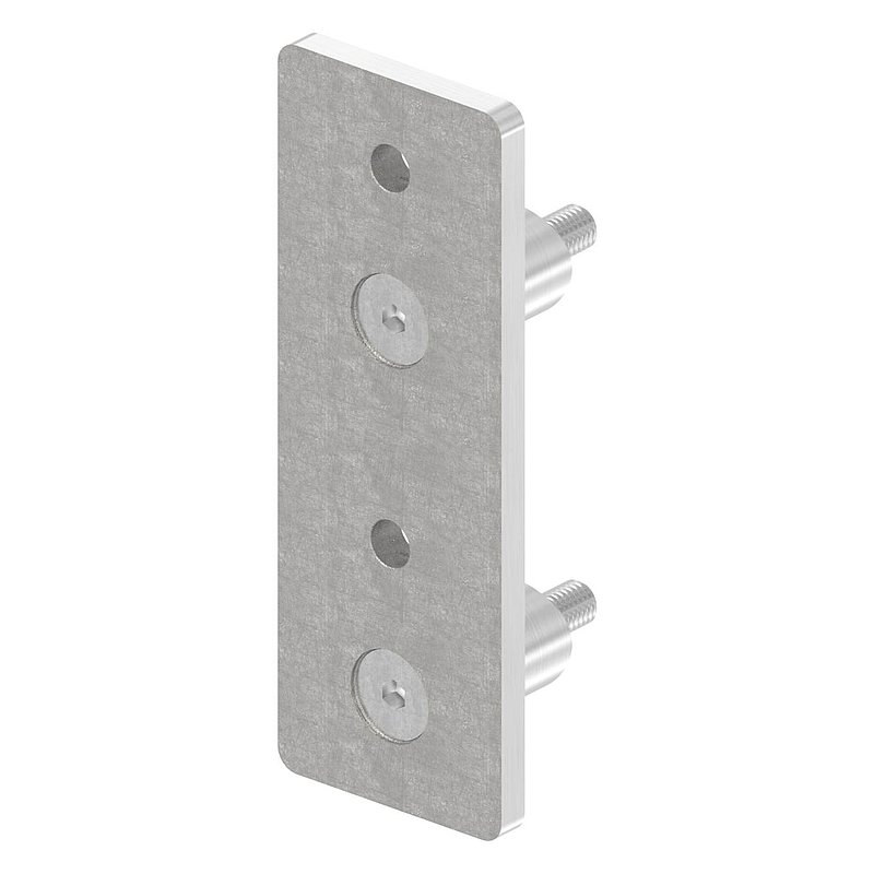 Wall mounting for railing posts 48.3 mm, AISI304