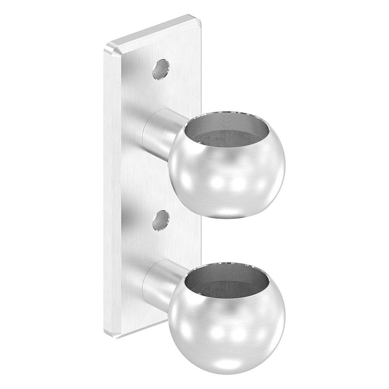 Wall mounting for railing posts 42.4 mm, AISI304