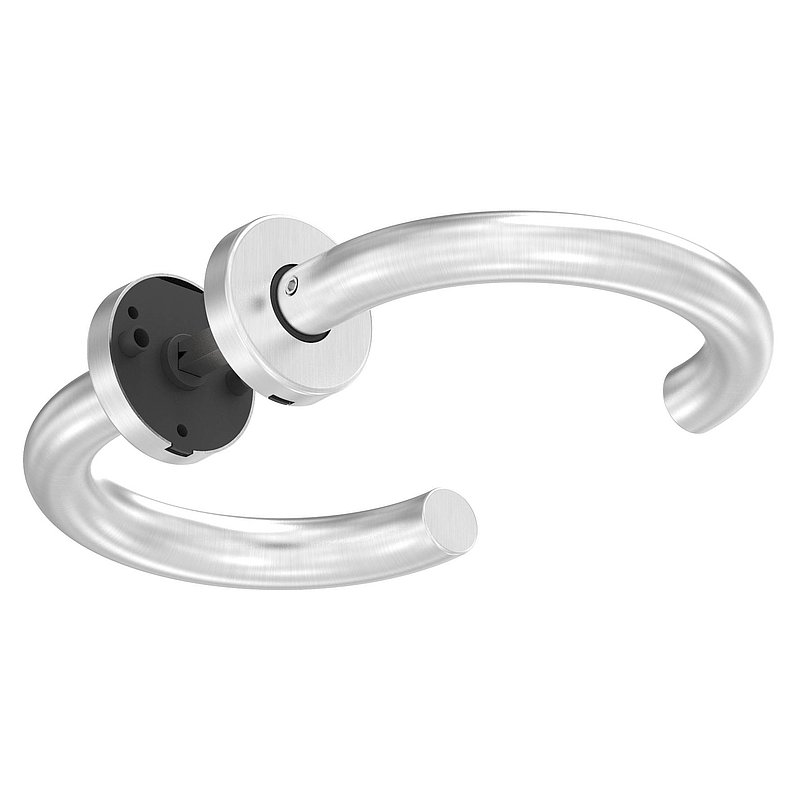 Paire de poignée de porte, pivotante, V2A