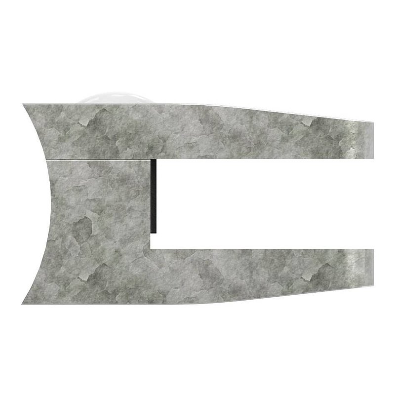 Pince à verre modèle 34, jonction: 60,3mm, zinc brut