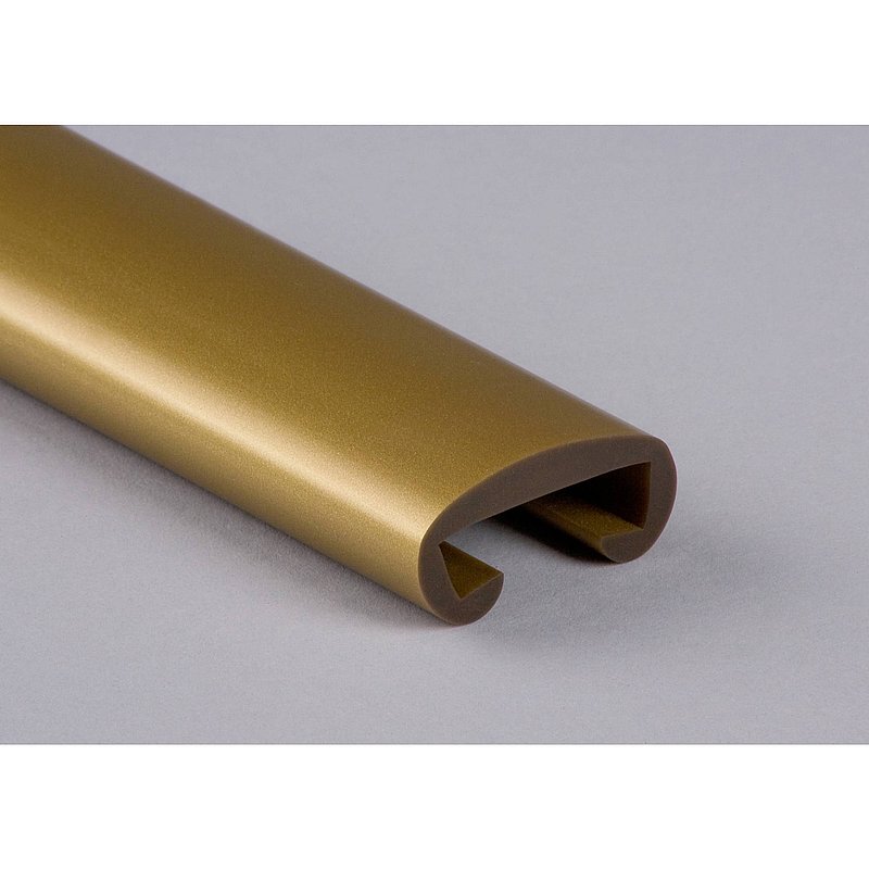 Kunststoffhandlauf für 30x8mm, gold