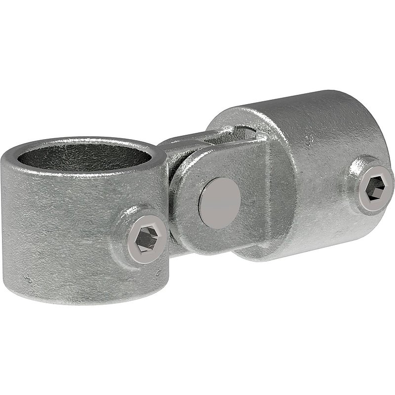 Verbinder, variabel, für Rohr Ø 33,7mm