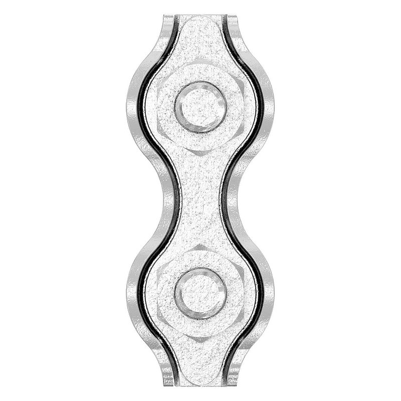 Serre-câble plat double pour câble 2mm, V4A