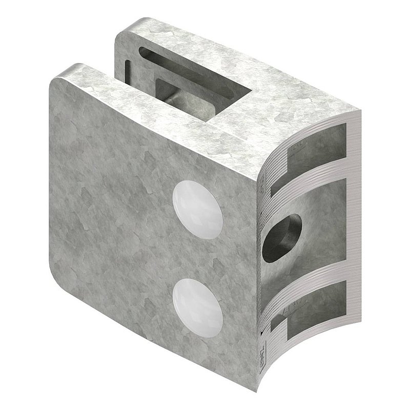 Pince à verre modèle 34, jonction: 60,3mm, zinc brut