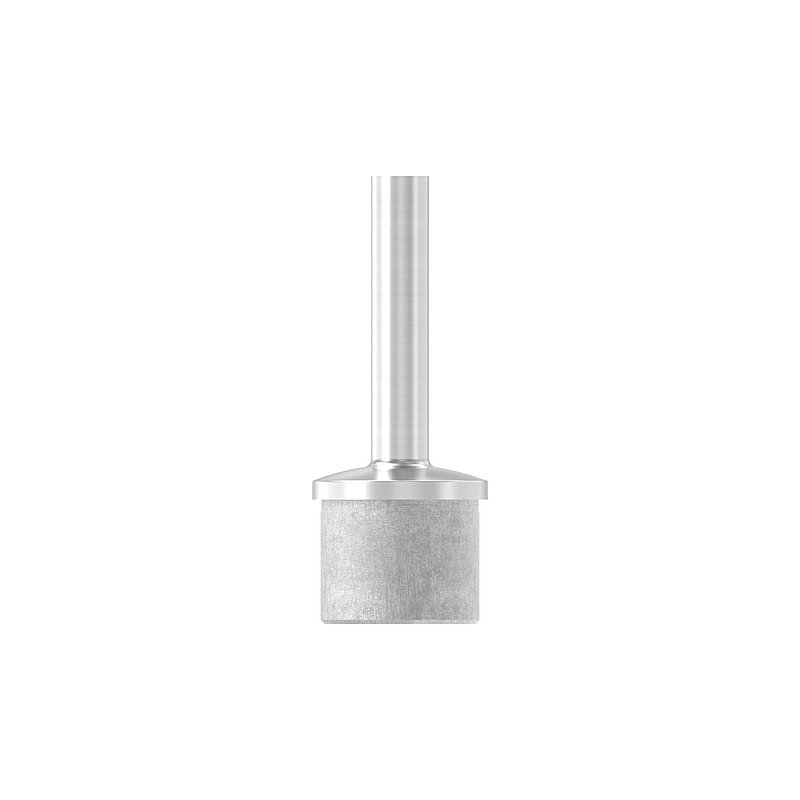 Rohrabschlussstopfen mit Stift für Rohr 42,4x2,0mm, V4A
