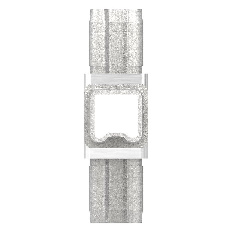 Connector for tube 25x25x2.00mm, AISI316