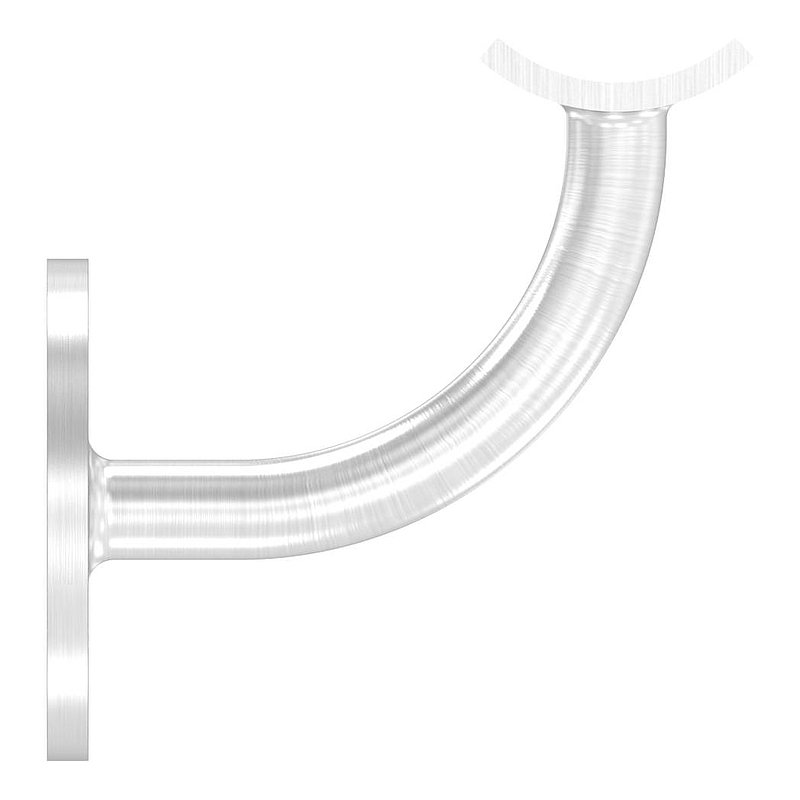 Handlaufhalter mit Handlaufanschlussplatte 42,4mm, (Ronde und Bügel verschweißt), V2A