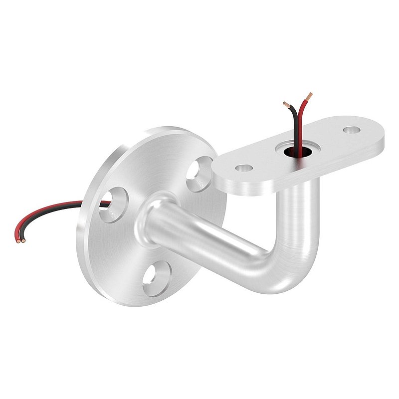 Handlaufhalter mit Kabeldurchführung für LED Handläufe, V4A