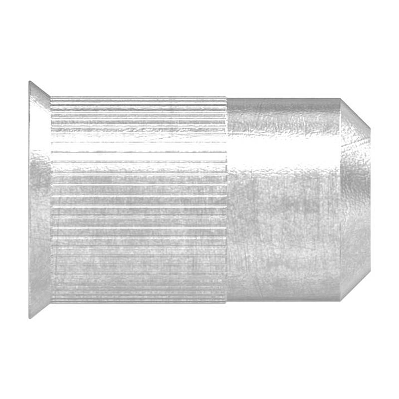 Blind-Einnietmutter, V2A, M4/Loch 6mm, VPE mit 250 Stück, V2A