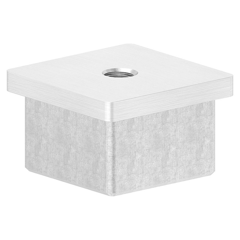 Einsteckkappe, für Rohr 40x40x3,0mm, V4A