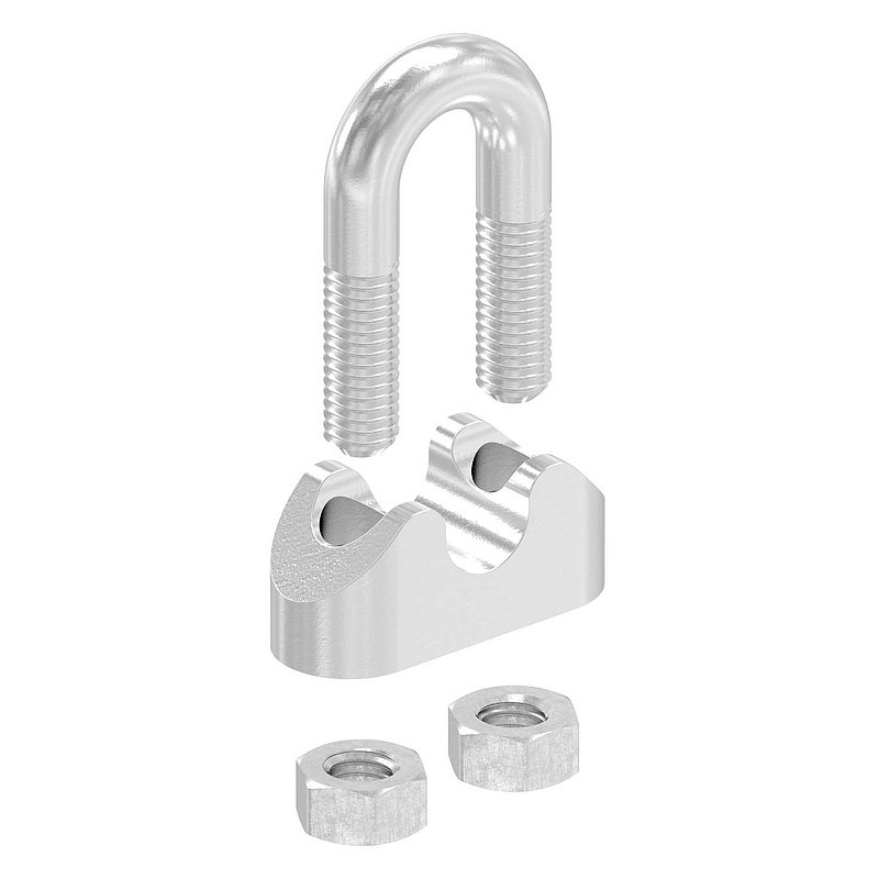 Drahtseilklemmen für Seil 6mm, V4A