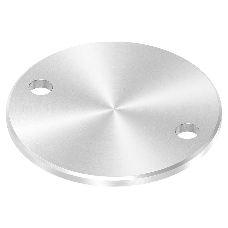 Ankerplatte Ø 120x6mm, mit Rundschliff und Fase, V2A
