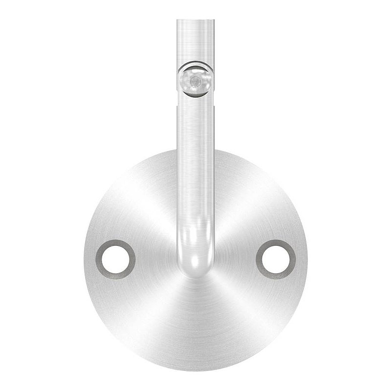 Handlaufhalter mit Gelenk, oben Innengewinde M6 (Ronde und Bügel verschweißt), V2A