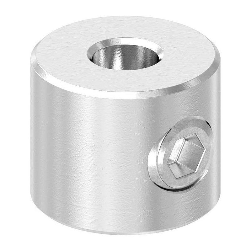 Rundklemme für Seil 5-6mm, V4A
