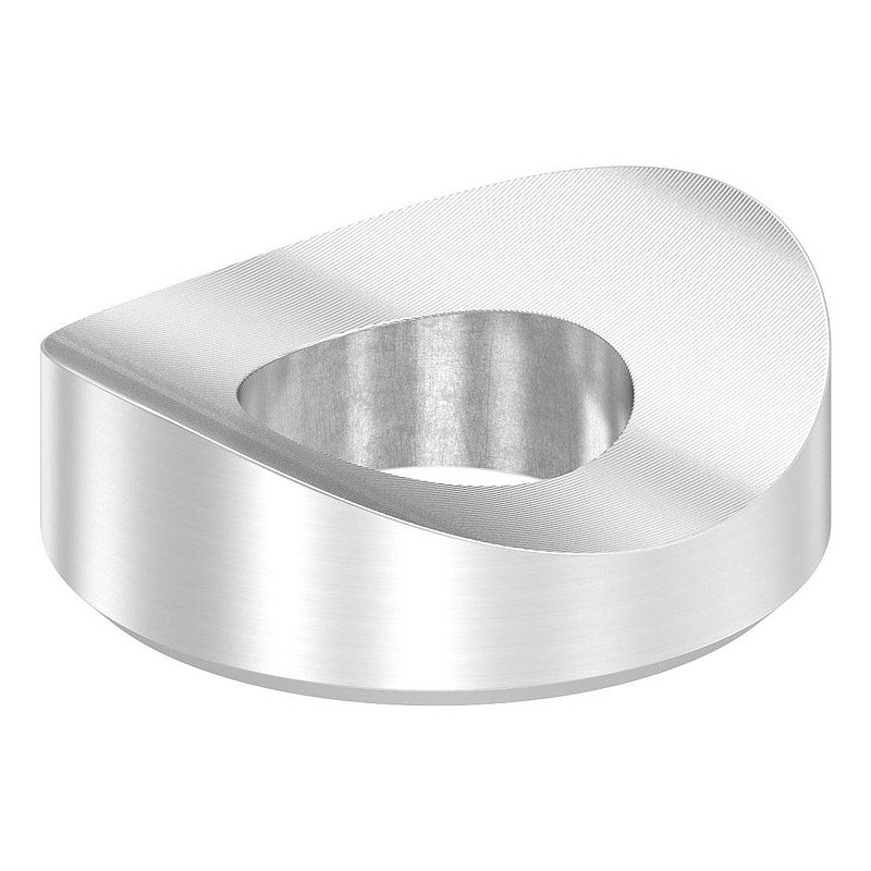 Levelling piece (without countersink) for tube 42.4mm, Ø 25mm, AISI304