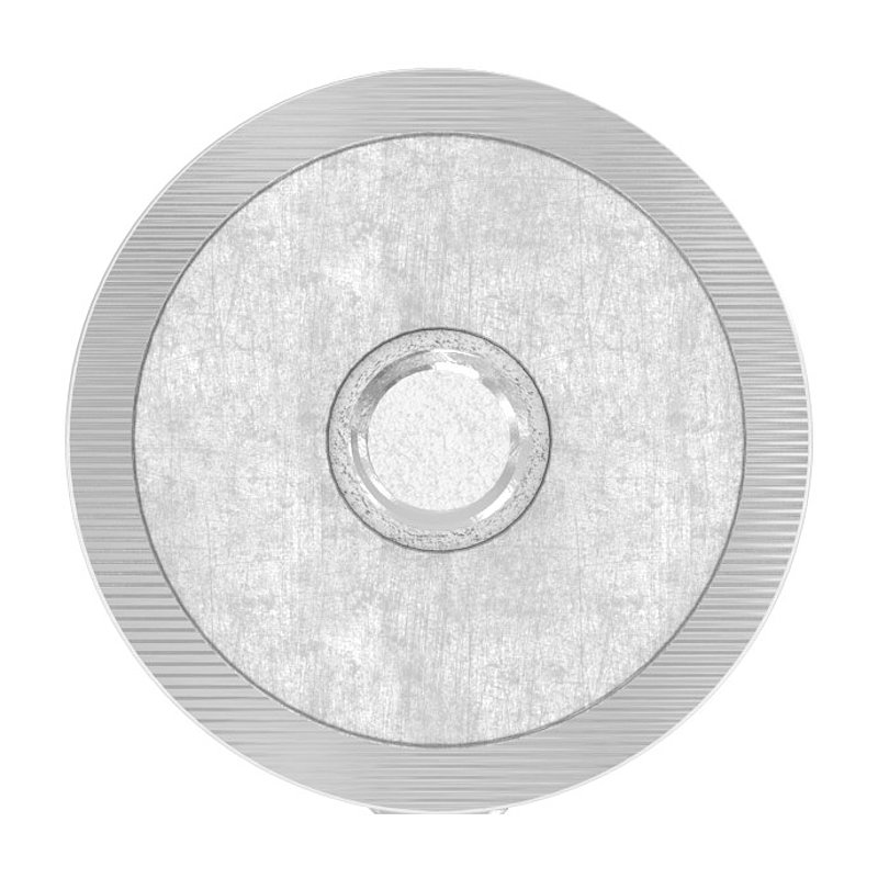 Querstabhalter zum Stoßen, Bohrung Ø 12,5mm, Anschluss 48,3mm, V2A