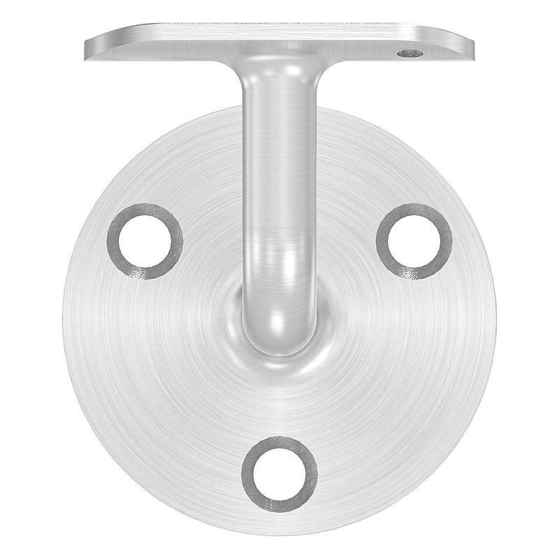 Handlaufhalter mit Handlaufanschlussplatte 42,4mm, (Ronde und Bügel verschweißt), V2A