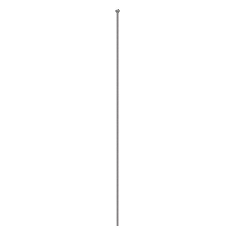 Zaunstab Ø 12mm, H: 1200mm, Kugel 25mm