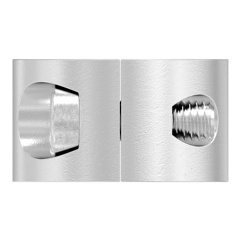 2-piece round clamp for rope Ø 8mm, AISI316