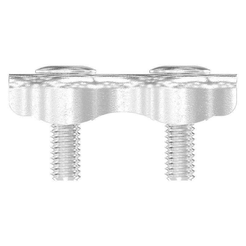 Serre-câble plat double pour câble 2mm, V4A