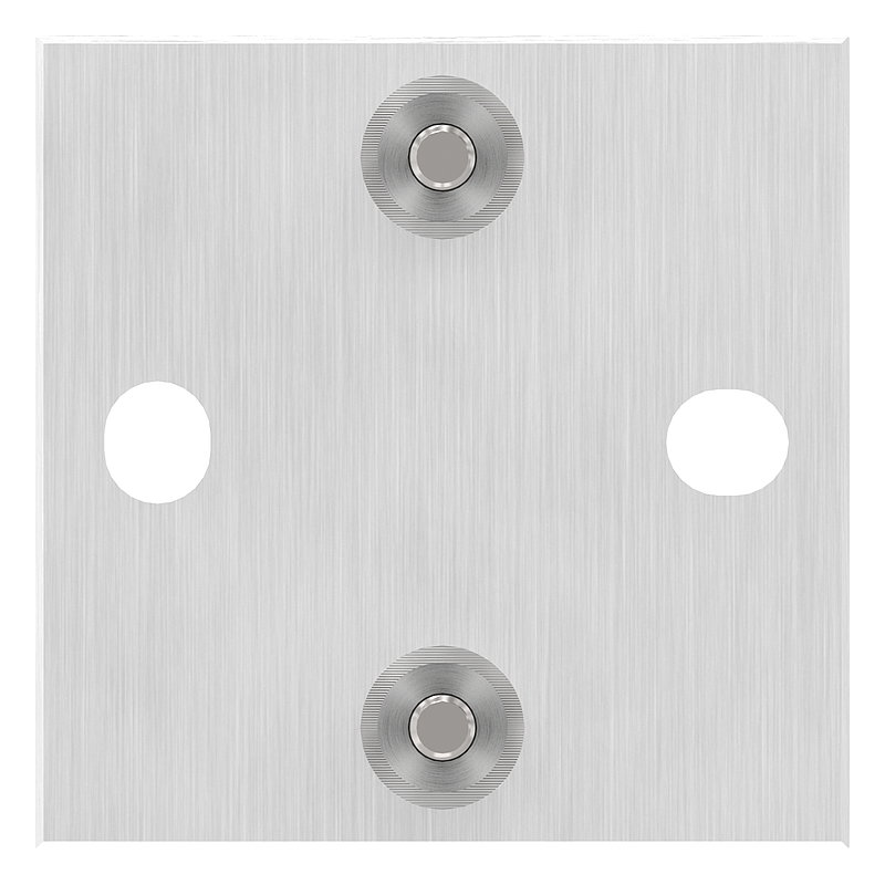 Wandbefestigung für Geländerpfosten 42,4mm, V2A