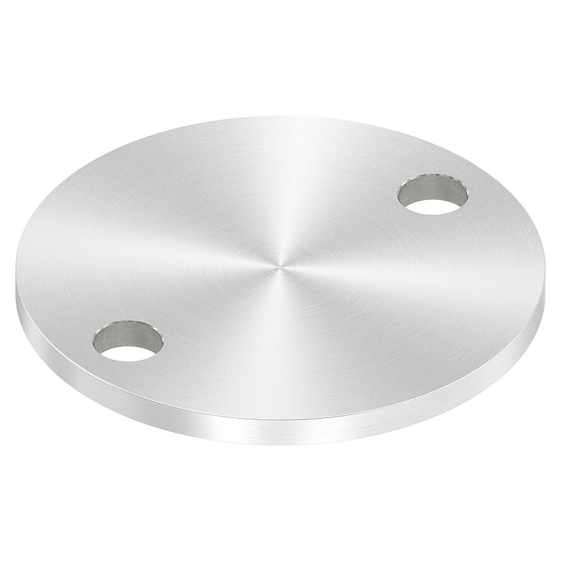 Ankerplatte Ø 100x6mm, mit Rundschliff, V2A