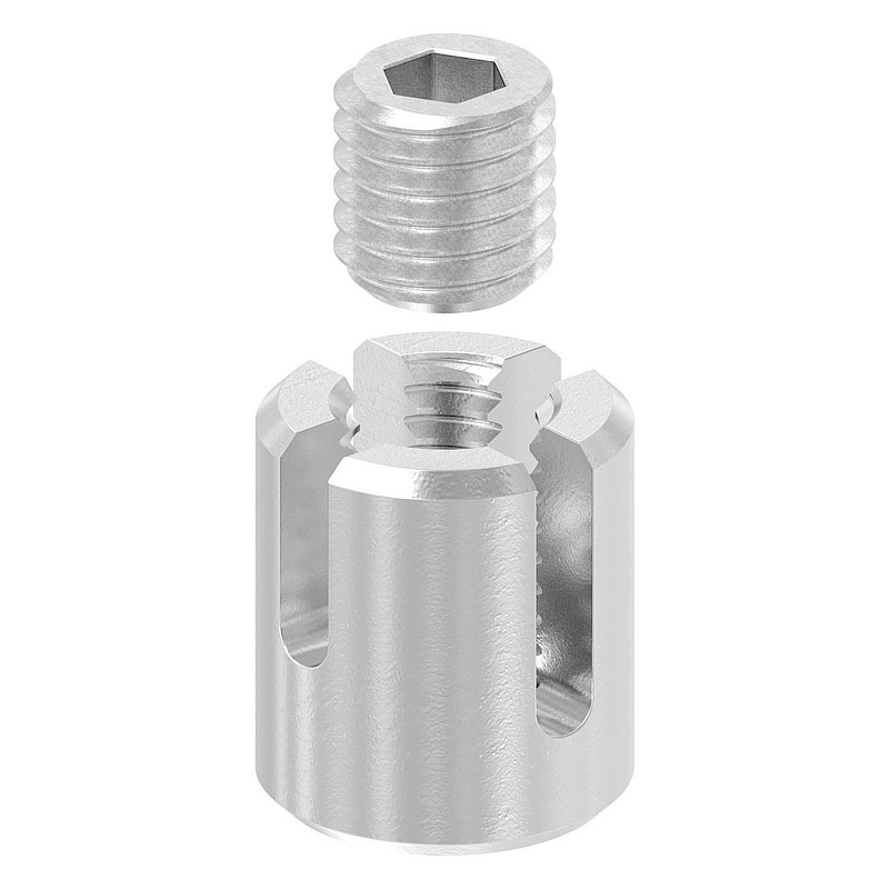 Serre-câble en croix pour câble Ø 3mm, V4A