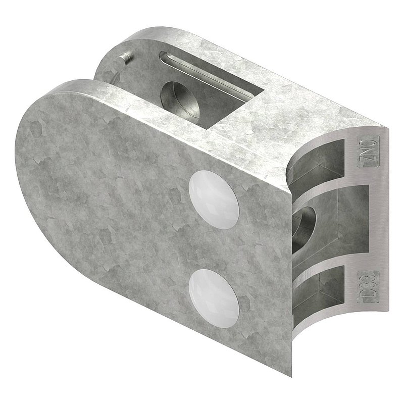 Pince à verre modèle 38, jonction: 33,7mm, zinc brut