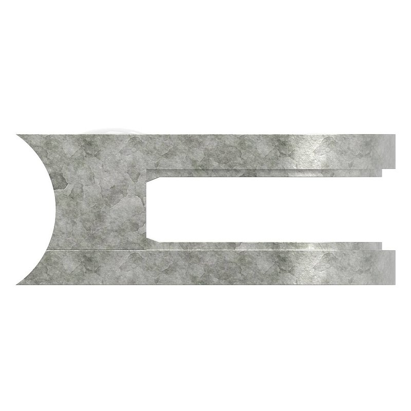 Pince à verre modèle 12, jonction: 33,7mm, zinc brut