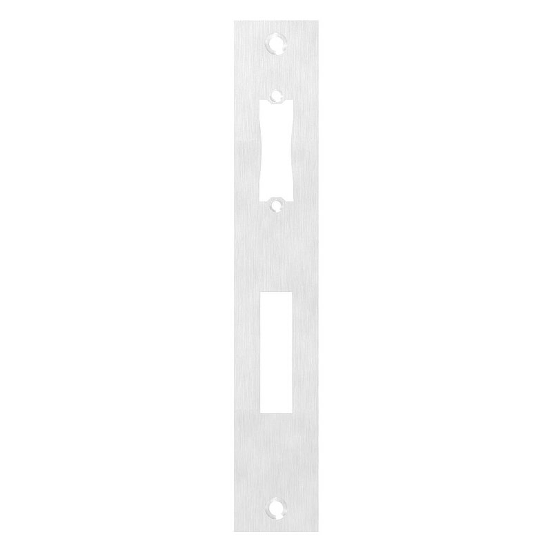 Stainless steel striking plate 242x40x3.0mm, for spacing 92mm, AISI304 (1.4301)