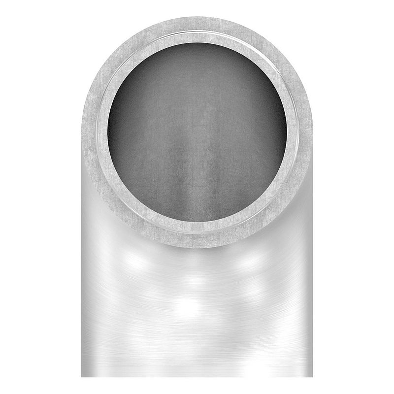Endbogen 90° flach, für Rohr 42,4x2,5mm, V2A