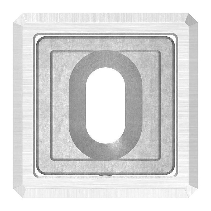 Wandbefestigung für Quadratrohr 30x30mm, V2A