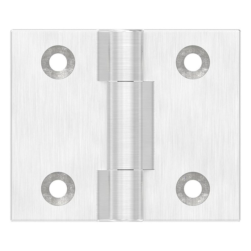 Charnière adaptée aux verrous de porte pour tube Ø 42,4mm, V4A
