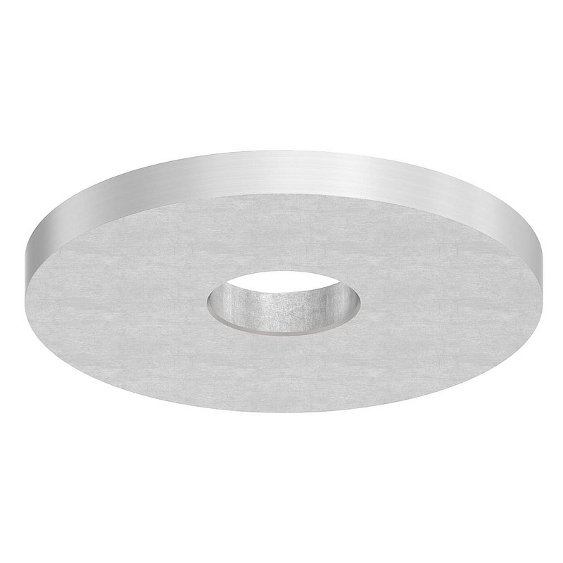 Plate, Ø 42.4mm, for welding on, AISI304
