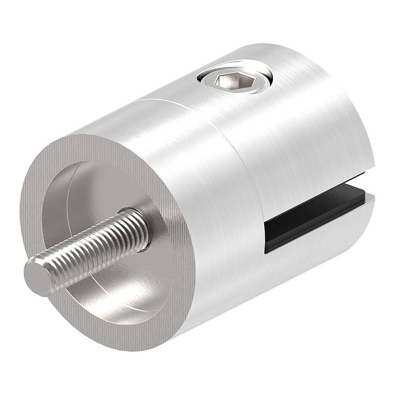 Sheet metal holder, Ø 32mm, connection: straight, AISI304