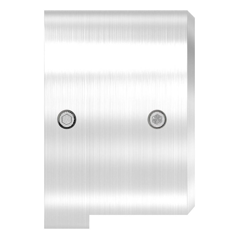 Embase murale pour tube à fond de gorge Ø 48,3mm, gauche, V4A