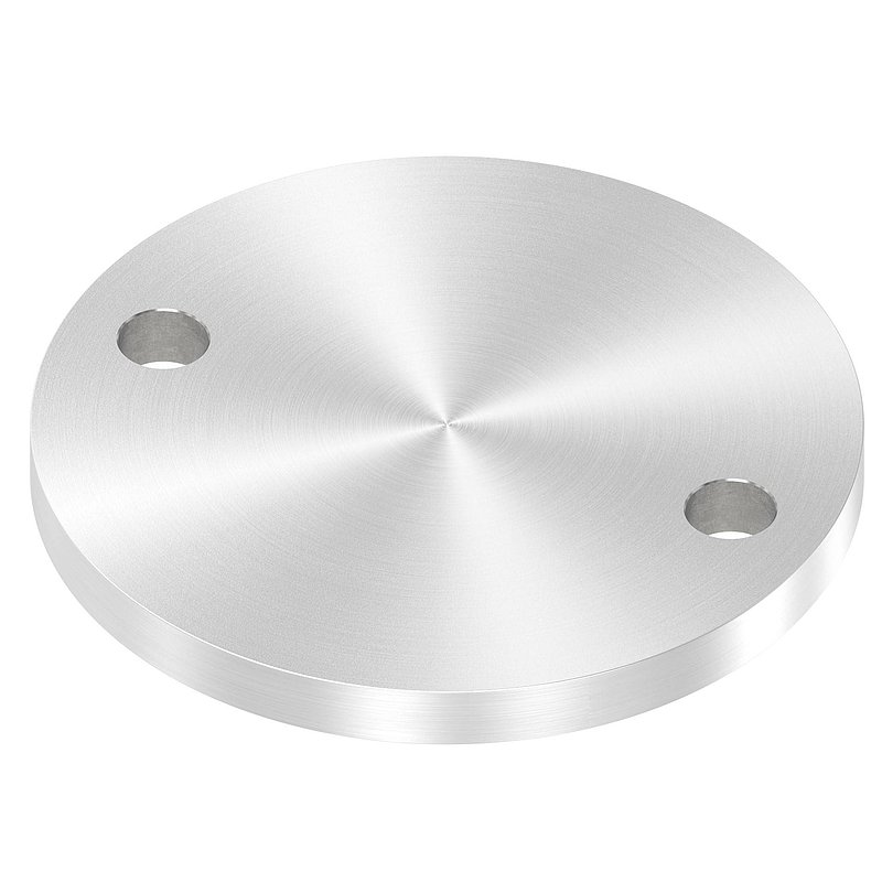 Ankerplatte Ø 120x10mm, mit Rundschliff, V2A