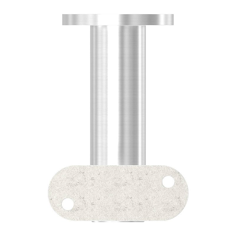 Handlaufhalter mit Gelenk, Handlaufanschlussplatte flach, V2A