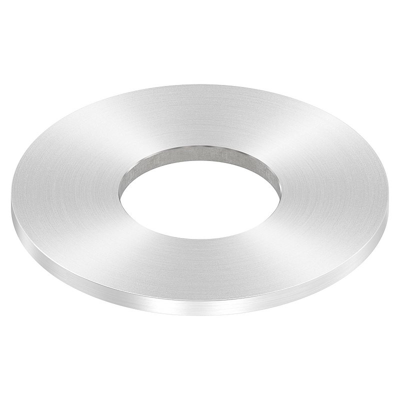 Ankerplatte Ø 80x4mm, mit Rundschliff, V2A