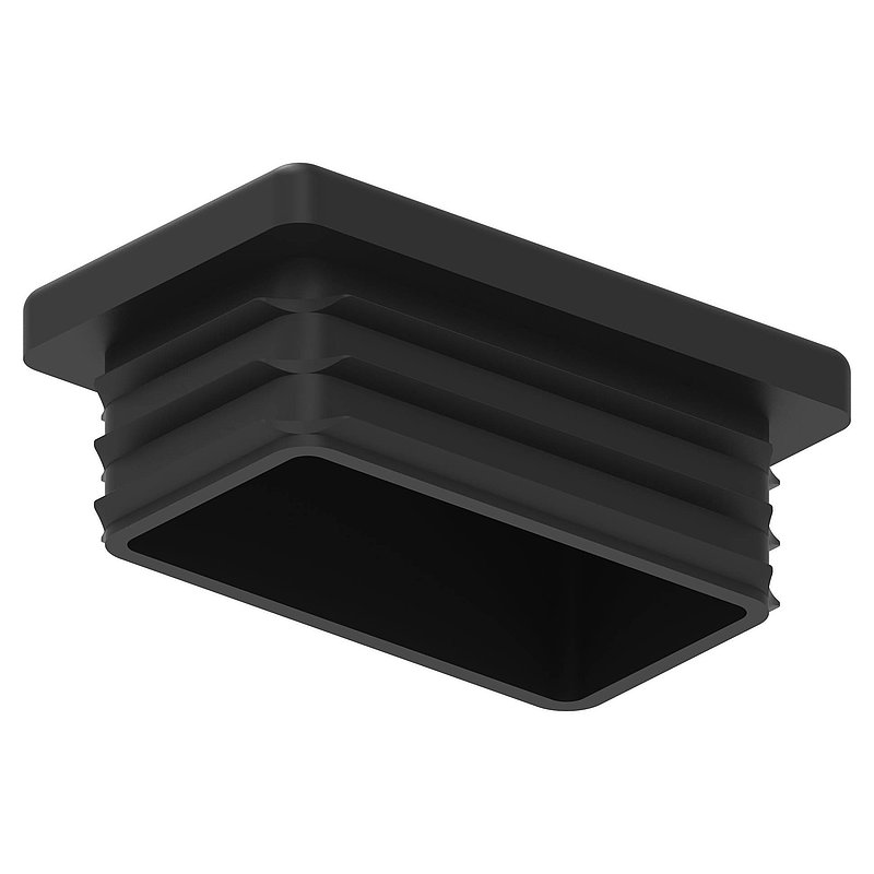 Kunststoffkappe für Rechteckrohr 50x30mm