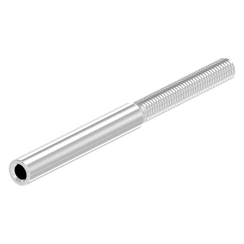 Threaded terminal for rope 3mm, AISI304