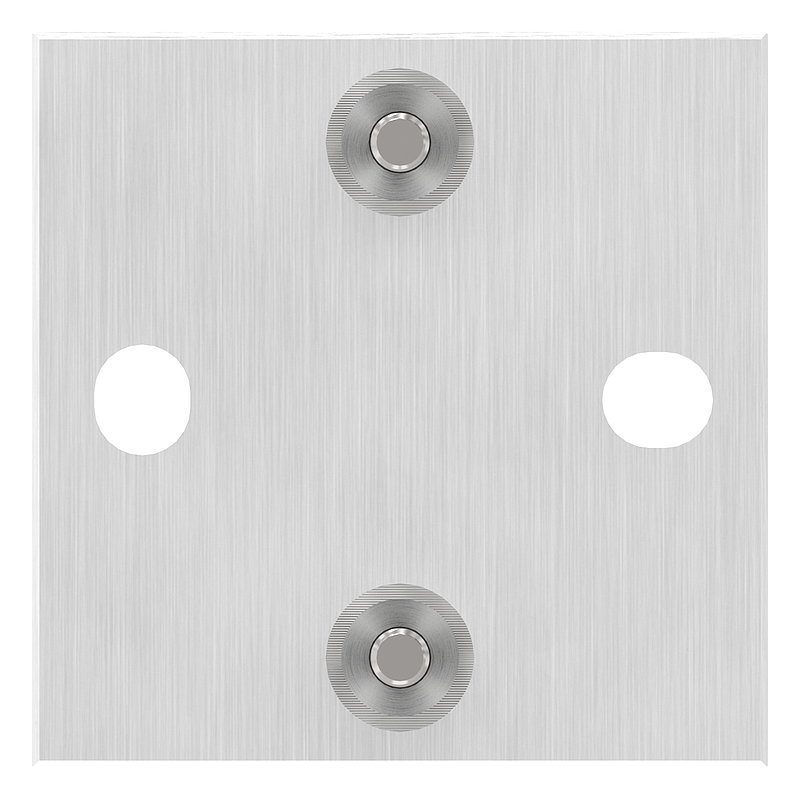 Wandbefestigung für Geländerpfosten 42,4mm, V2A