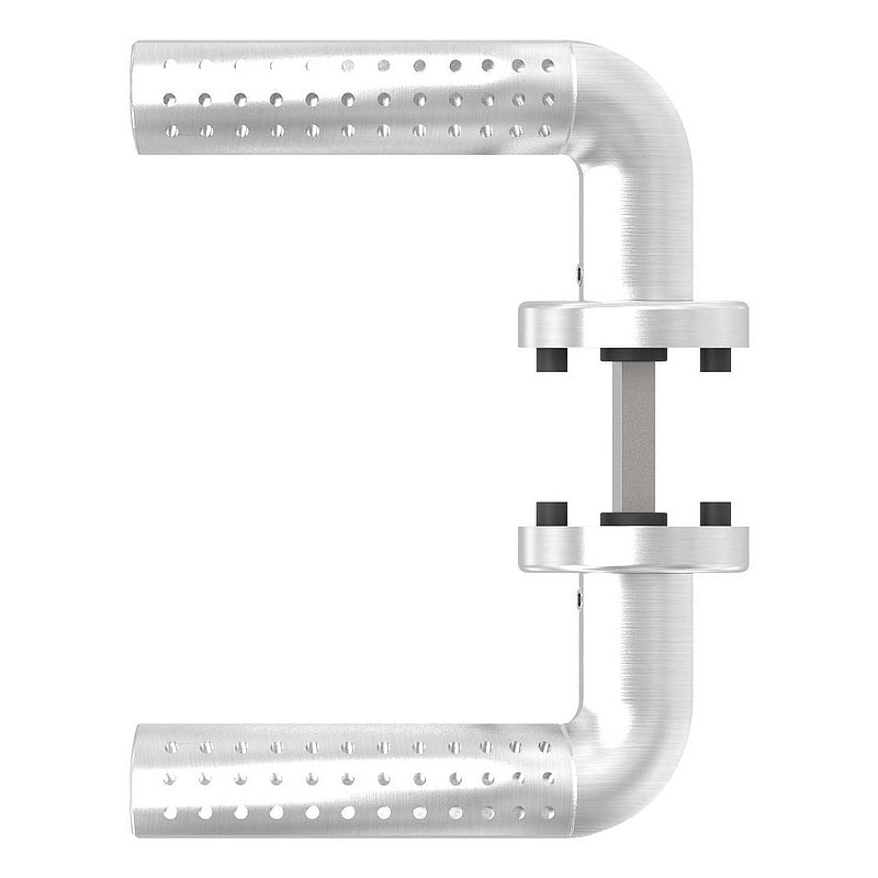 Paire de poignée de porte, pivotante, V2A